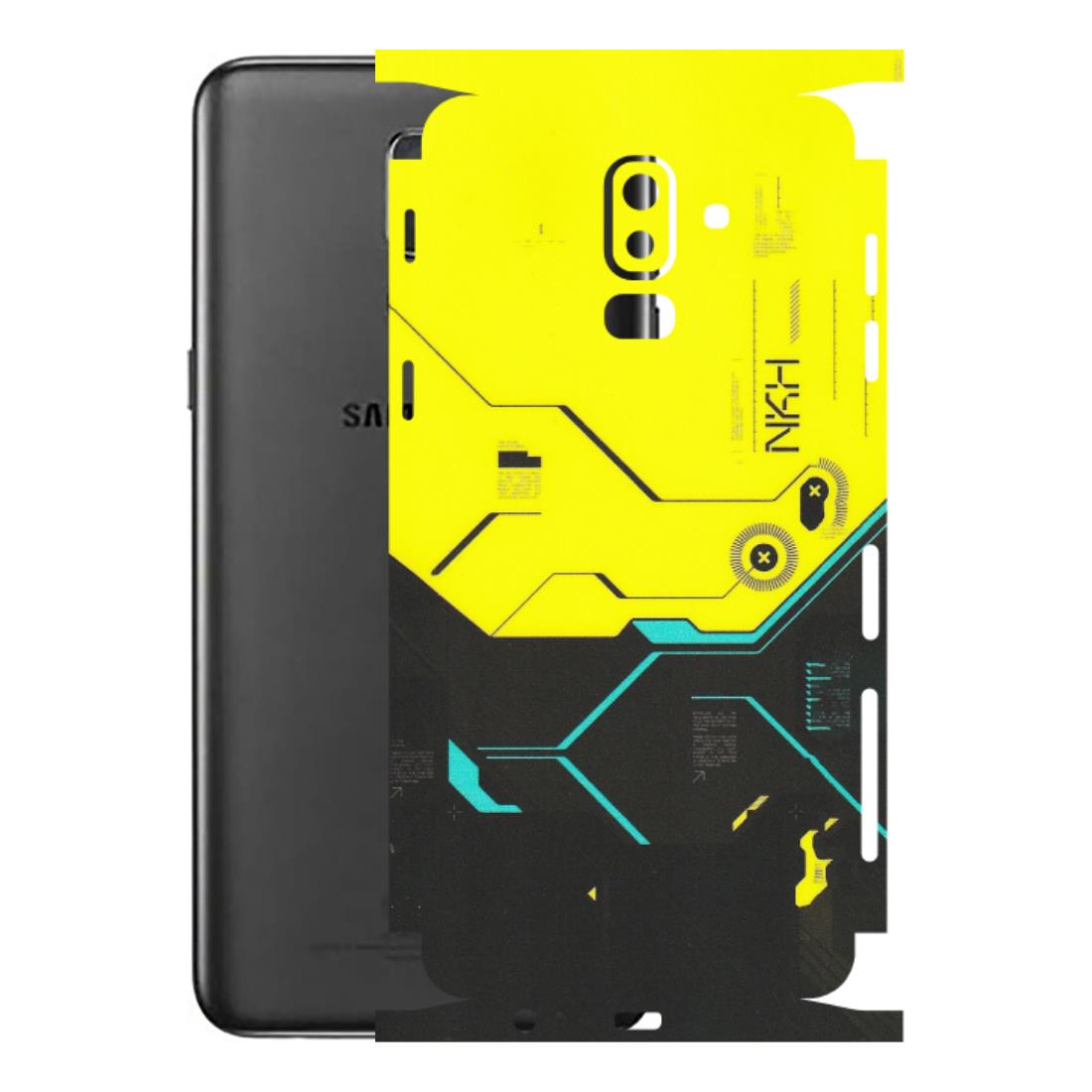 Samsung M/F/Note/Flip and C Phone Skins (All Models) - Black Yellow Technica - Matte Finish (M-53) Samsung Galaxy J8 2018