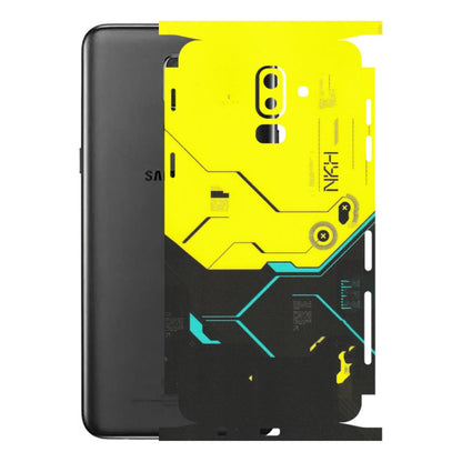 Samsung M/F/Note/Flip and C Phone Skins (All Models) - Black Yellow Technica - Matte Finish (M-53) Samsung Galaxy J8 2018