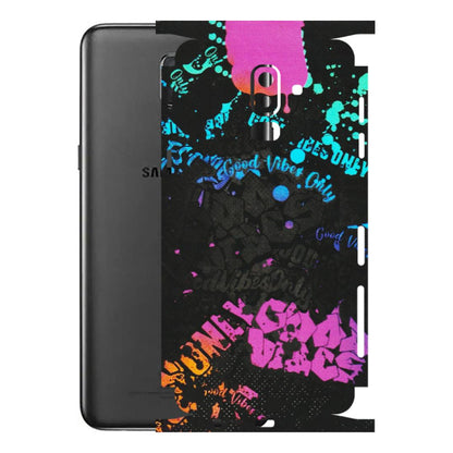 Samsung M/F/Note/Flip and C Phone Skins (All Models) - Majestic Black Vibes - Matte Finish (M-62) Samsung Galaxy J8 2018