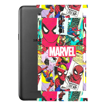 Samsung M/F/Note/Flip and C Phone Skins (All Models) - Marvel Comic Spiderman Grafitti - Matte Finish (M-72) Samsung Galaxy J8 2018