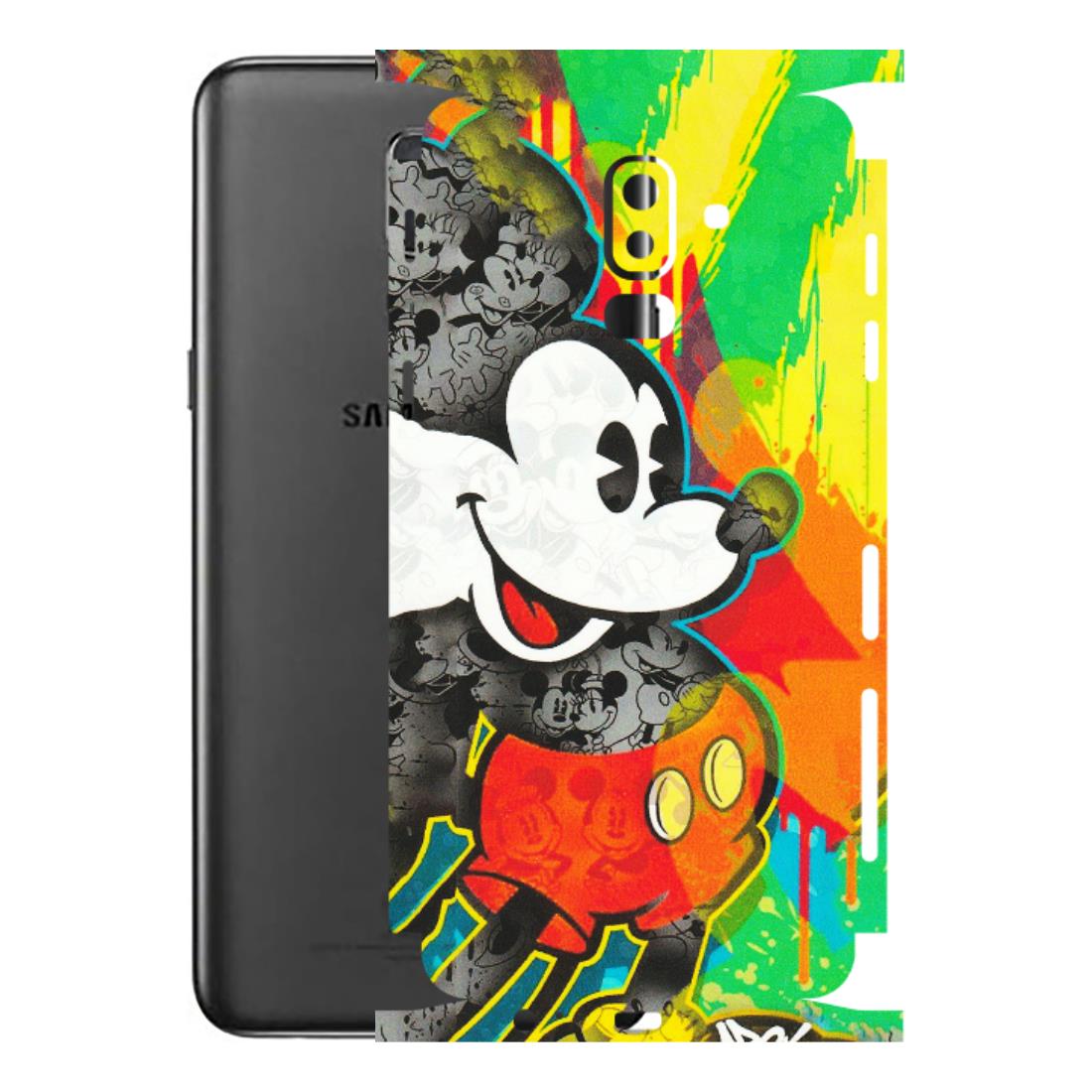Samsung M/F/Note/Flip and C Phone Skins (All Models) - Multiple Mickey With Colourful Texture - Matte Finish (M-84) Samsung Galaxy J8 2018