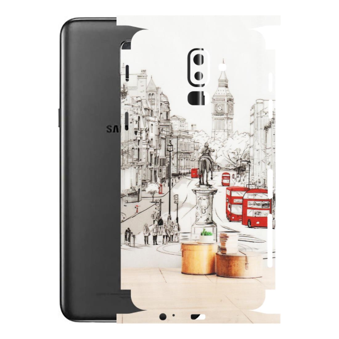 Samsung M/F/Note/Flip and C Phone Skins (All Models) - London Street - Transparent Finish (T-02) Samsung Galaxy J8 2018