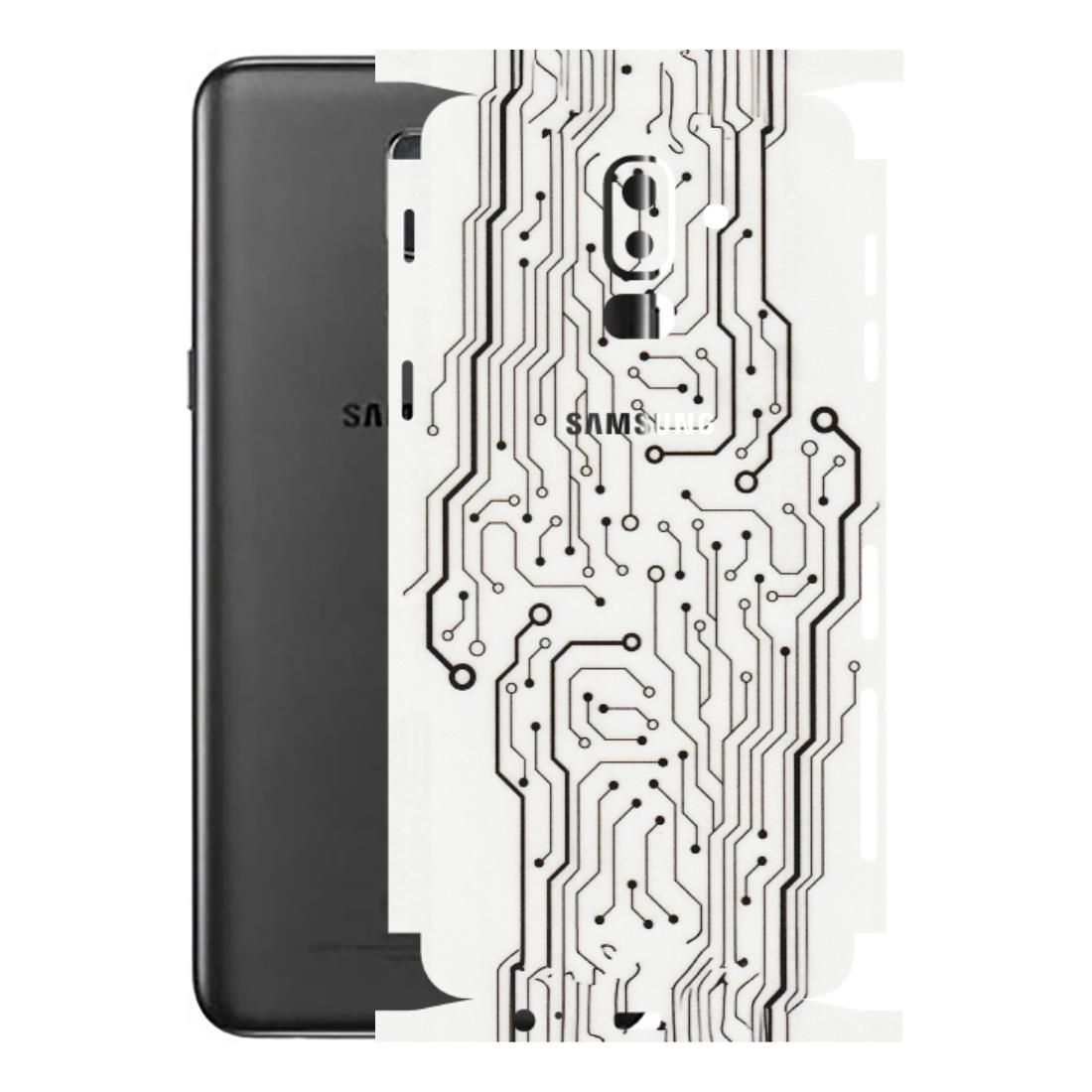 Samsung M/F/Note/Flip and C Phone Skins (All Models) - Tech Circuits - Transparent Finish (T-03) Samsung Galaxy J8 2018