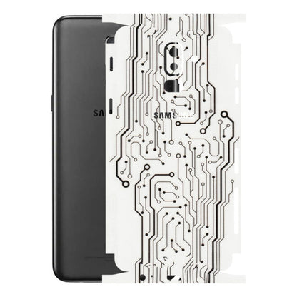 Samsung M/F/Note/Flip and C Phone Skins (All Models) - Tech Circuits - Transparent Finish (T-03) Samsung Galaxy J8 2018