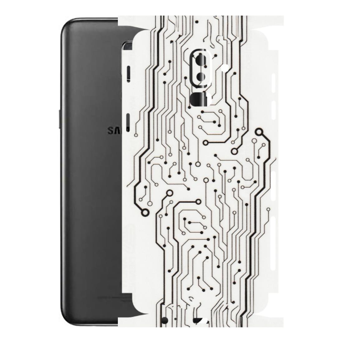 Samsung M/F/Note/Flip and C Phone Skins (All Models) - Tech Circuits - Transparent Finish (T-03) Samsung Galaxy J8 2018