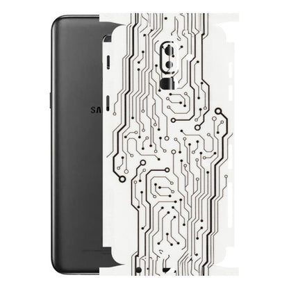 Samsung M/F/Note/Flip and C Phone Skins (All Models) - Tech Circuits - Transparent Finish (T-03) Samsung Galaxy J8 2018