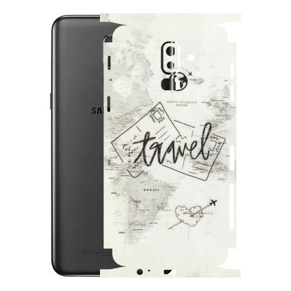 Samsung M/F/Note/Flip and C Phone Skins (All Models) - Travel Ticket - Transparent Finish (T-06) Samsung Galaxy J8 2018