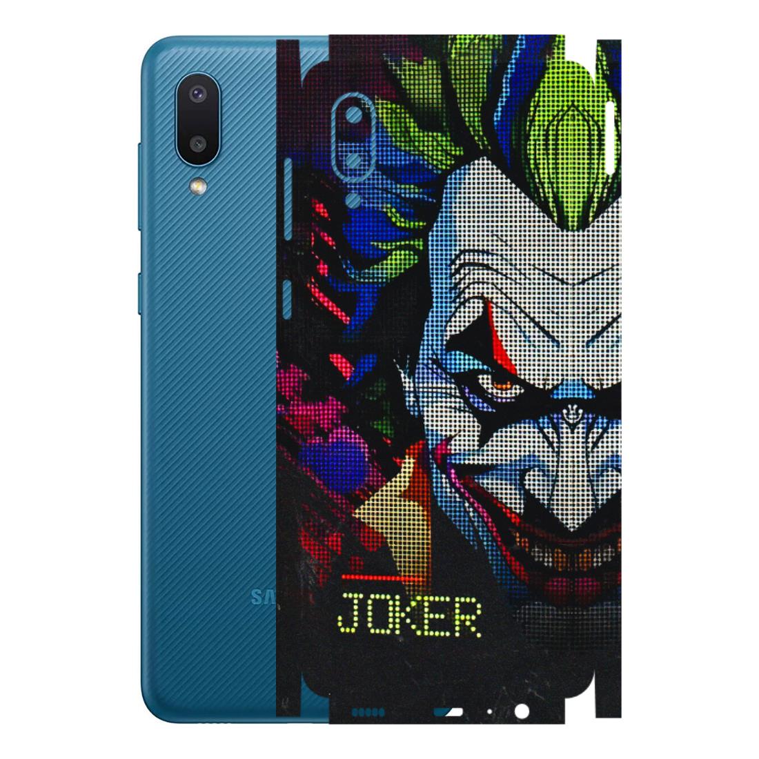 Samsung M/F/Note/Flip and C Phone Skins (All Models) - Joker Dot Matrix - 3D Embossed Finish (L-08) Samsung Galaxy M02
