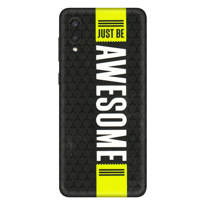 Samsung M/F/Note/Flip and C Phone Skins (All Models) - Just Be Awesome - 3D Embossed Finish (L-101) Samsung Galaxy M02