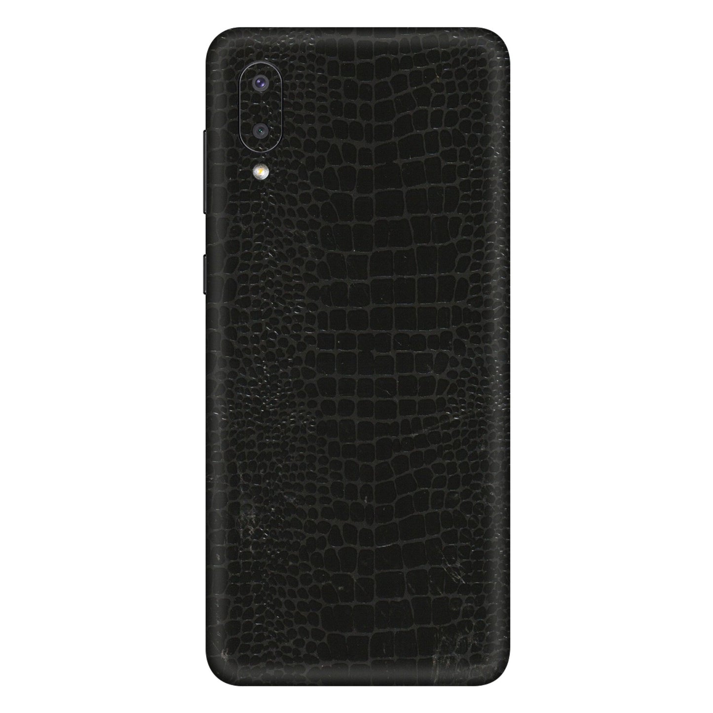 Samsung M/F/Note/Flip and C Phone Skins (All Models) - Snake Leather Black - 3D Embossed Finish (L-107) Samsung Galaxy M02