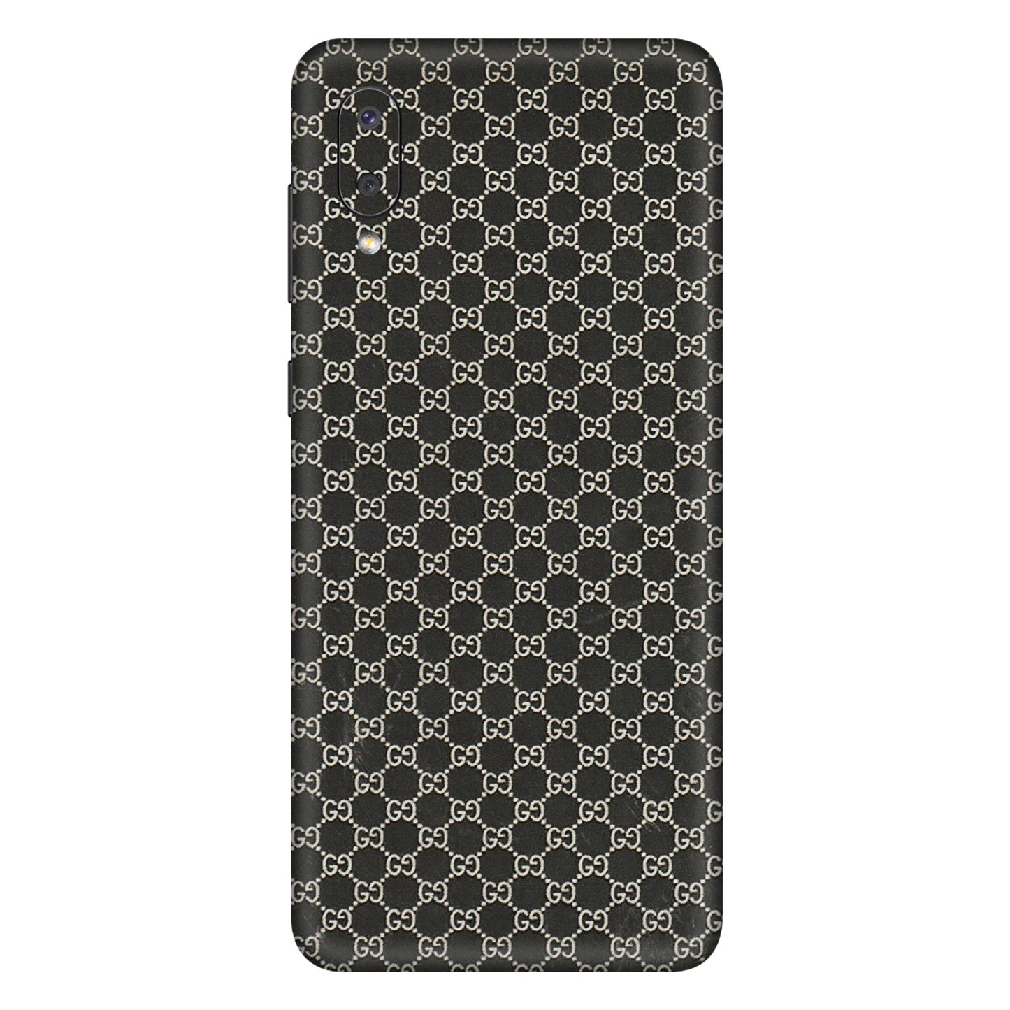 Samsung M/F/Note/Flip and C Phone Skins (All Models) - Black G Print - 3D Embossed Finish (L-109) Samsung Galaxy M02