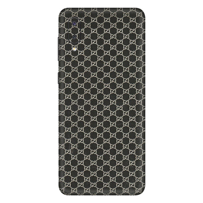 Samsung M/F/Note/Flip and C Phone Skins (All Models) - Black G Print - 3D Embossed Finish (L-109) Samsung Galaxy M02