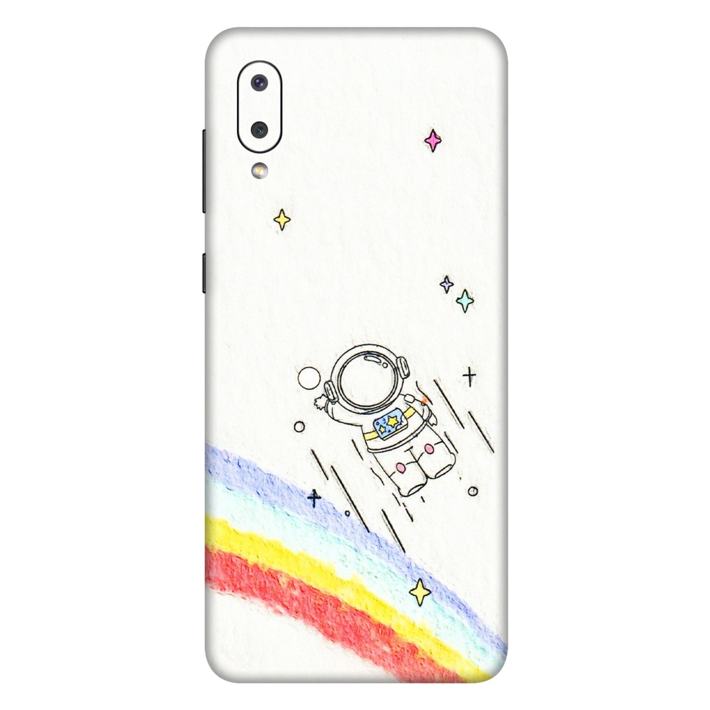 Samsung M/F/Note/Flip and C Phone Skins (All Models) - Milkyway Astronaut - 3D Embossed Finish (L-110) Samsung Galaxy M02