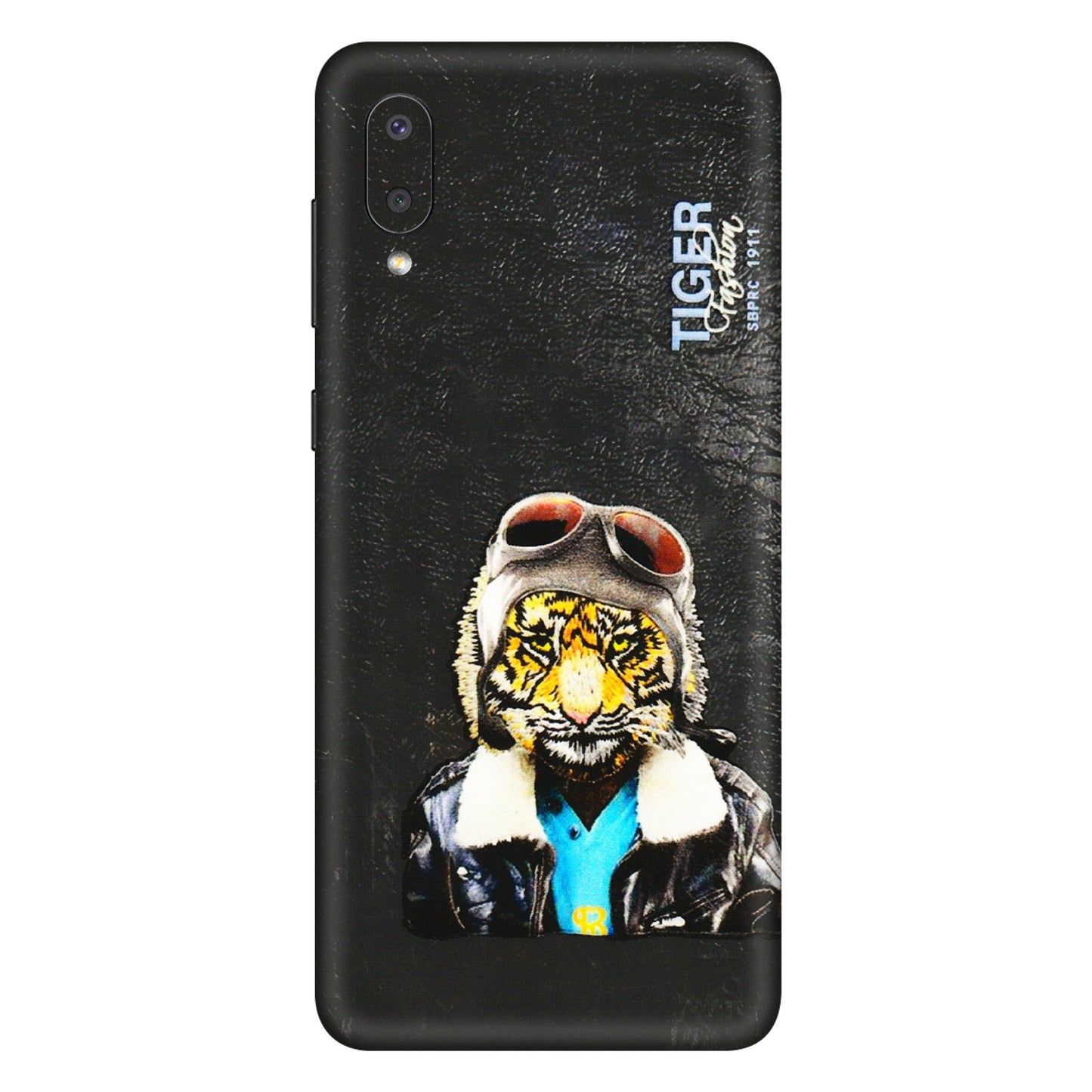 Samsung M/F/Note/Flip and C Phone Skins (All Models) - Rider Tiger - 3D Embossed Finish (L-113) Samsung Galaxy M02