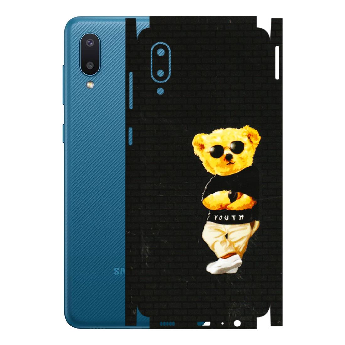 Samsung M/F/Note/Flip and C Phone Skins (All Models) - Classy Teddy Bear - 3D Embossed Finish (L-116) Samsung Galaxy M02