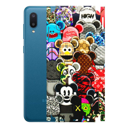 Samsung M/F/Note/Flip and C Phone Skins (All Models) - More Mickey Mouses - 3D Embossed Finish (L-118) Samsung Galaxy M02