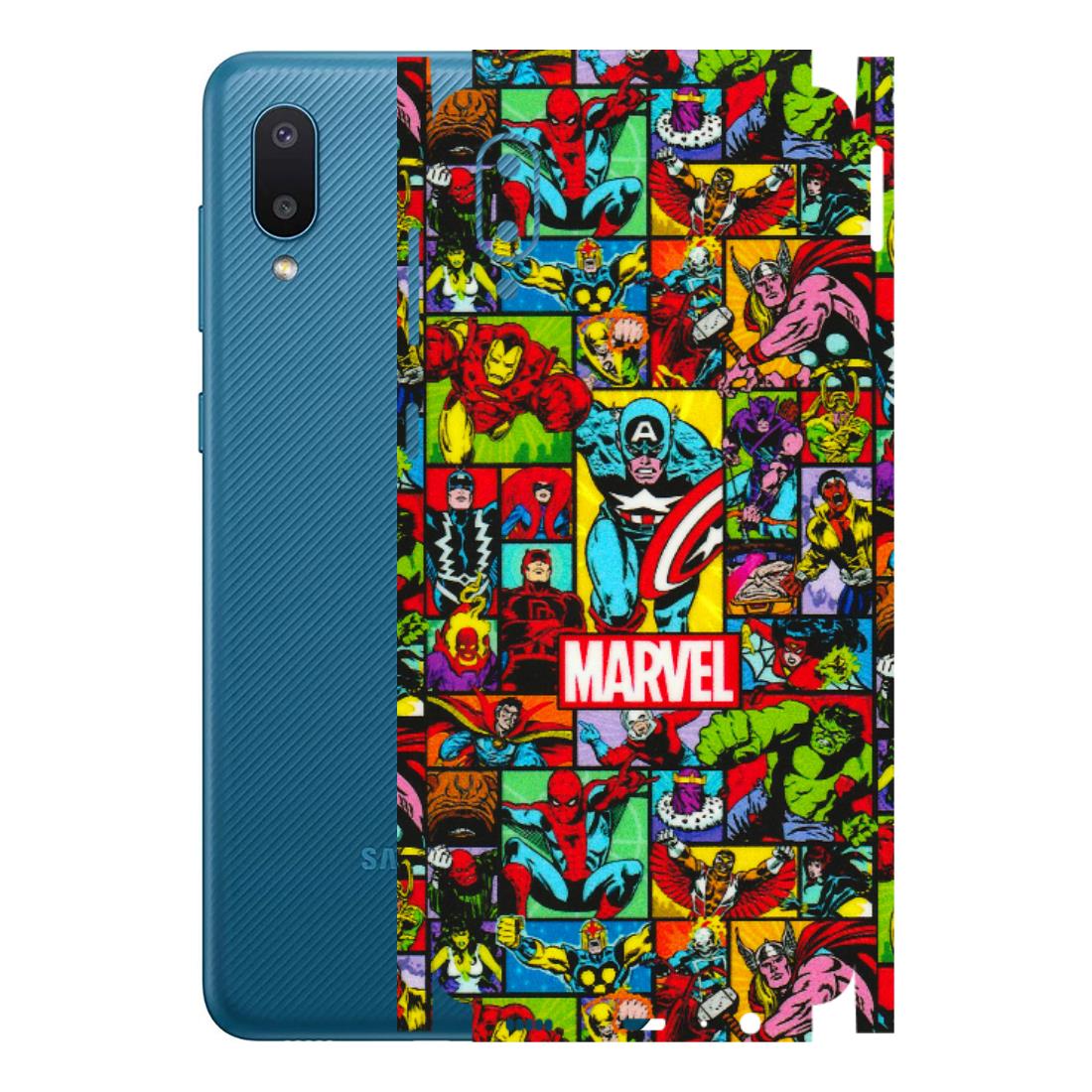 Samsung M/F/Note/Flip and C Phone Skins (All Models) - MARVELOUS Comic Characters - 3D Embossed Finish (L-129) Samsung Galaxy M02