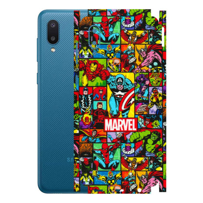 Samsung M/F/Note/Flip and C Phone Skins (All Models) - MARVELOUS Comic Characters - 3D Embossed Finish (L-129) Samsung Galaxy M02