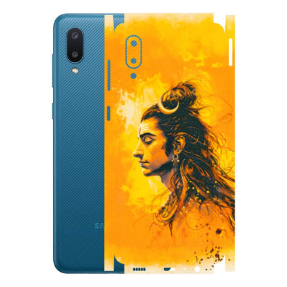 Samsung M/F/Note/Flip and C Phone Skins (All Models) - Shiv Shakti - 3D Embossed Finish (L-14) Samsung Galaxy M02
