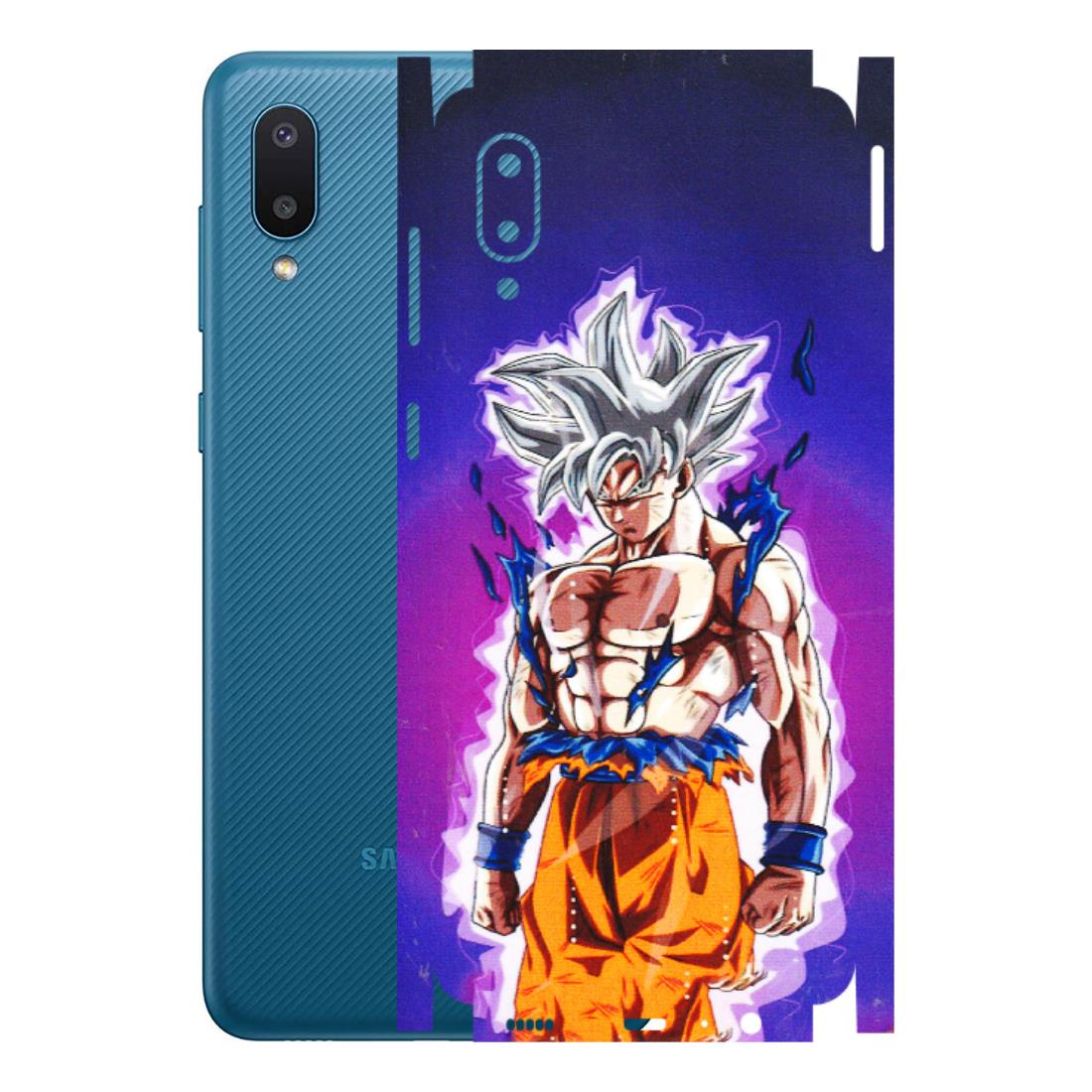 Samsung M/F/Note/Flip and C Phone Skins (All Models) - Goku Purple Anime - 3D Embossed Finish (L-147) Samsung Galaxy M02