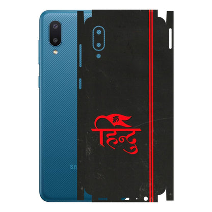 Samsung M/F/Note/Flip and C Phone Skins (All Models) - Hindu Black - 3D Embossed Finish (L-153) Samsung Galaxy M02
