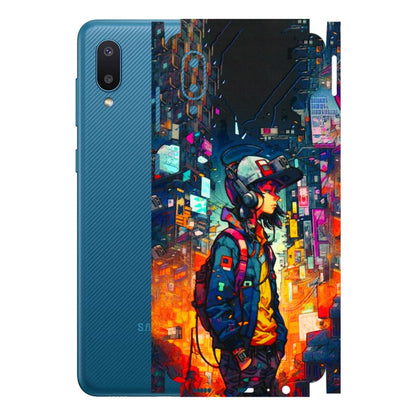 Samsung M/F/Note/Flip and C Phone Skins (All Models) - Street Anime Guy - 3D Embossed Finish (L-158) Samsung Galaxy M02