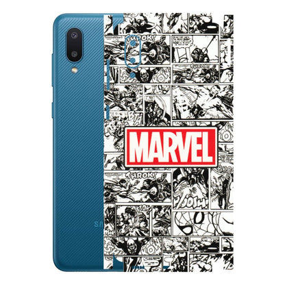 Samsung M/F/Note/Flip and C Phone Skins (All Models) - Marvel Comic - 3D Embossed Finish (L-171) Samsung Galaxy M02