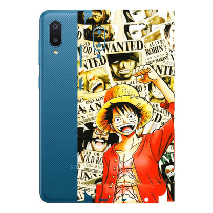 Samsung M/F/Note/Flip and C Phone Skins (All Models) - Luffy Anime - 3D Embossed Finish (L-177) Samsung Galaxy M02