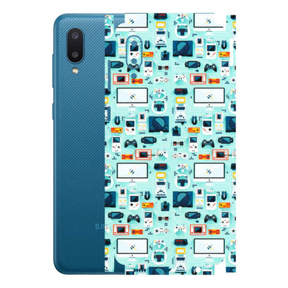 Samsung M/F/Note/Flip and C Phone Skins (All Models) - Gadgets Doodle - 3D Embossed Finish (L-184) Samsung Galaxy M02