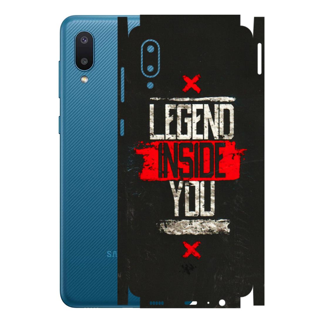 Samsung M/F/Note/Flip and C Phone Skins (All Models) - Legend Inside You - 3D Embossed Finish (L-186) Samsung Galaxy M02