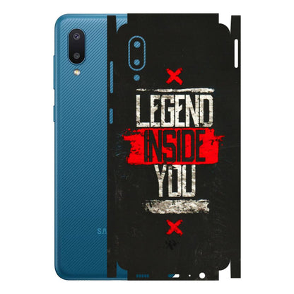 Samsung M/F/Note/Flip and C Phone Skins (All Models) - Legend Inside You - 3D Embossed Finish (L-186) Samsung Galaxy M02