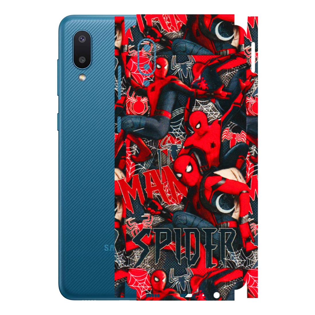 Samsung M/F/Note/Flip and C Phone Skins (All Models) - SpiderMan Cool - 3D Embossed Finish (L-188) Samsung Galaxy M02