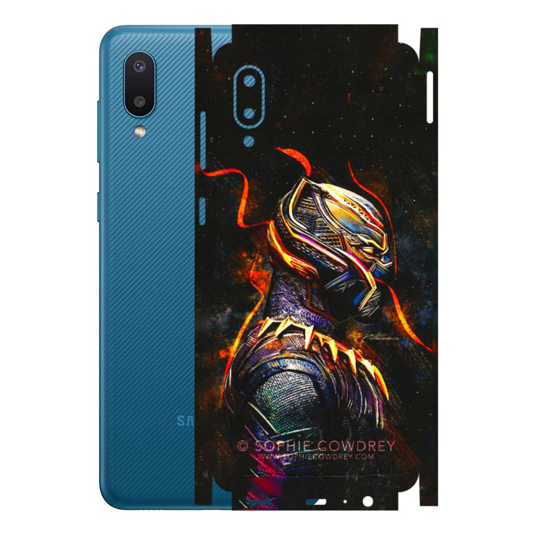 Samsung M/F/Note/Flip and C Phone Skins (All Models) - Black Panther - 3D Embossed Finish (L-190) Samsung Galaxy M02