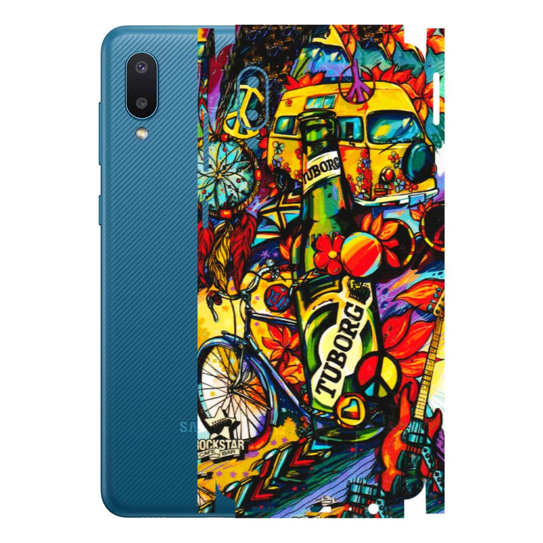 Samsung M/F/Note/Flip and C Phone Skins (All Models) - Cool Beer Bottle - 3D Embossed Finish (L-193) Samsung Galaxy M02