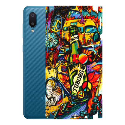 Samsung M/F/Note/Flip and C Phone Skins (All Models) - Cool Beer Bottle - 3D Embossed Finish (L-193) Samsung Galaxy M02