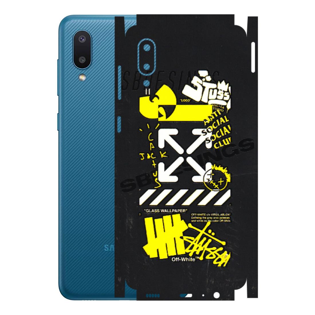 Samsung M/F/Note/Flip and C Phone Skins (All Models) - Anti Social Graffiti - 3D Embossed Finish (L-198) Samsung Galaxy M02