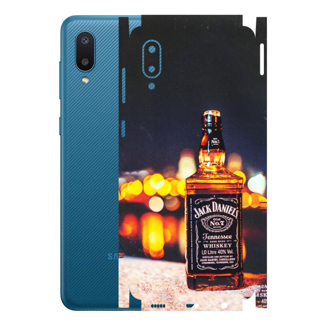 Samsung M/F/Note/Flip and C Phone Skins (All Models) - JD Whiskey Bottle - 3D Embossed Finish (L-20) Samsung Galaxy M02