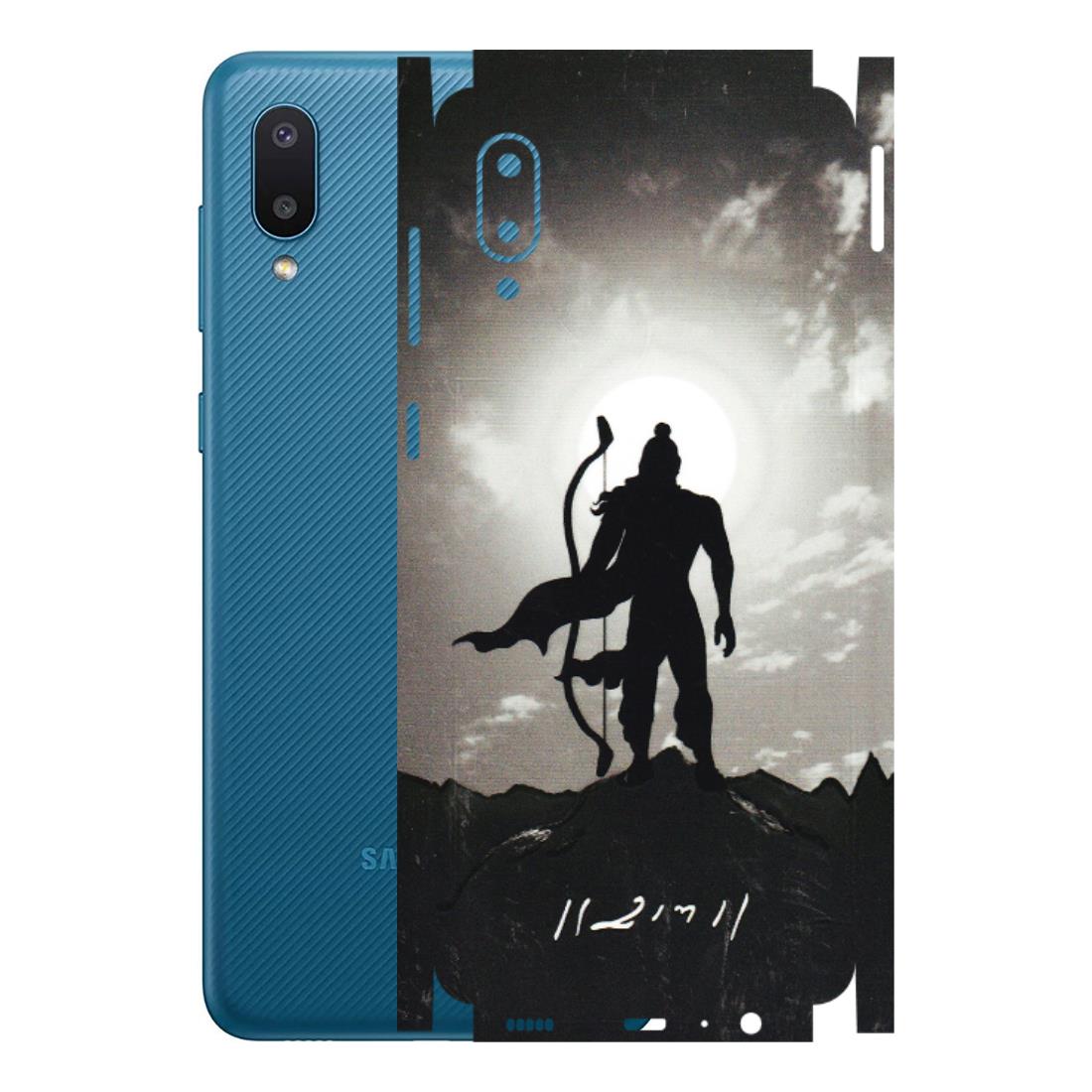 Samsung M/F/Note/Flip and C Phone Skins (All Models) - Jai Siya Ram - 3D Embossed Finish (L-200) Samsung Galaxy M02