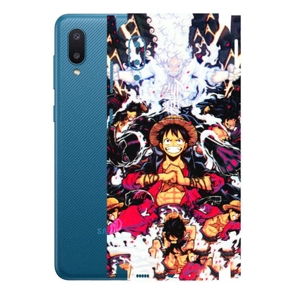 Samsung M/F/Note/Flip and C Phone Skins (All Models) - Luffy Anime Character - 3D Embossed Finish (L-203) Samsung Galaxy M02
