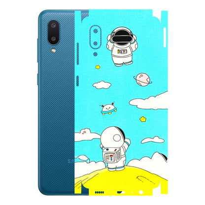 Samsung M/F/Note/Flip and C Phone Skins (All Models) - Blue Skies Astro Float - 3D Embossed Finish (L-230) Samsung Galaxy M02