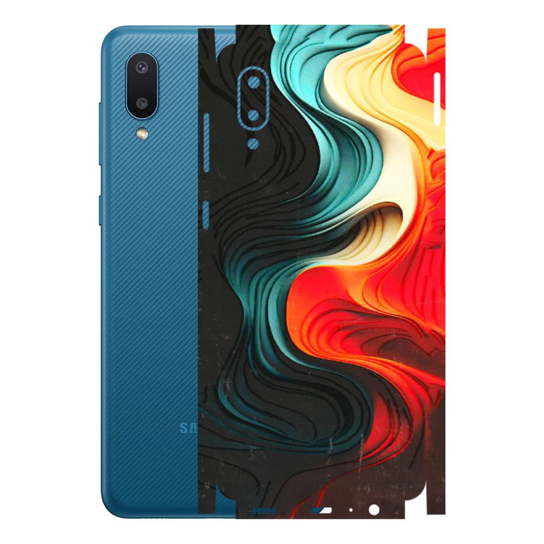 Samsung M/F/Note/Flip and C Phone Skins (All Models) - The Silky Swirl - 3D Embossed Finish (L-240) Samsung Galaxy M02