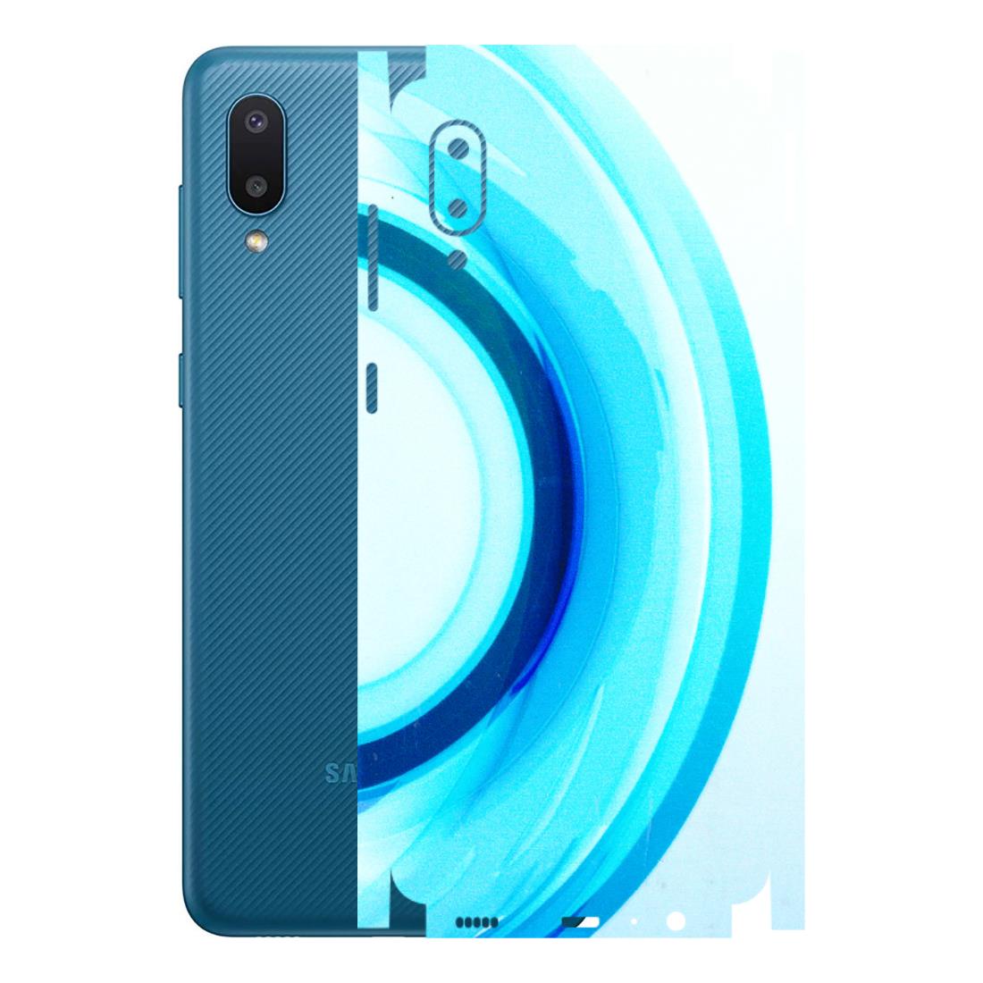 Samsung M/F/Note/Flip and C Phone Skins (All Models) - The Blue Curve - 3D Embossed Finish (L-244) Samsung Galaxy M02