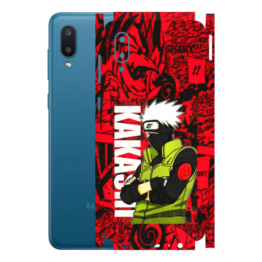 Samsung M/F/Note/Flip and C Phone Skins (All Models) - Kakashi Red Anime - 3D Embossed Finish (L-251) Samsung Galaxy M02