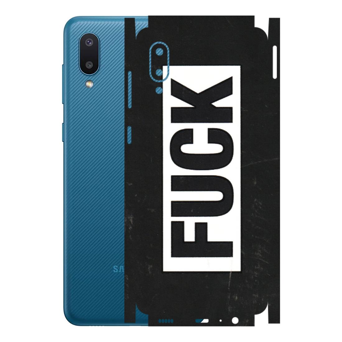 Samsung M/F/Note/Flip and C Phone Skins (All Models) - The F Word - 3D Embossed Finish (L-255) Samsung Galaxy M02