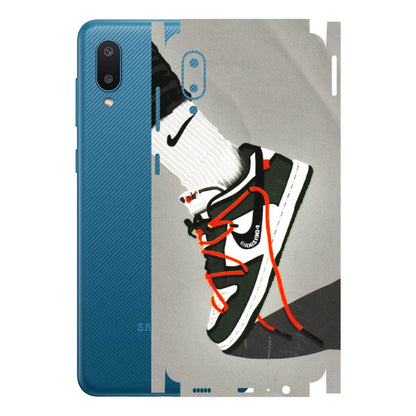 Samsung M/F/Note/Flip and C Phone Skins (All Models) - New Grey Sneaker - 3D Embossed Finish (L-261) Samsung Galaxy M02