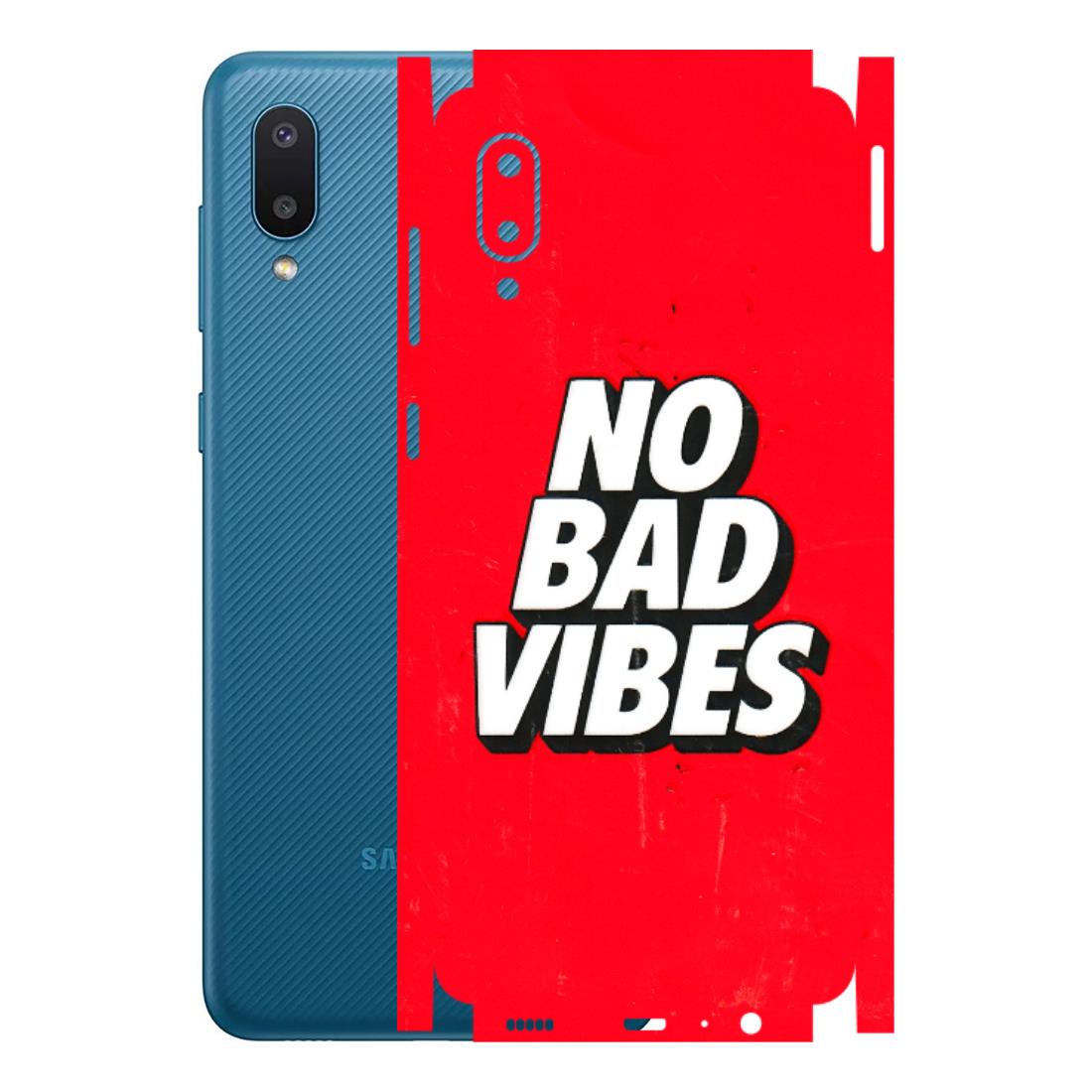 Samsung M/F/Note/Flip and C Phone Skins (All Models) - No Bad Vibes - 3D Embossed Finish (L-280) Samsung Galaxy M02