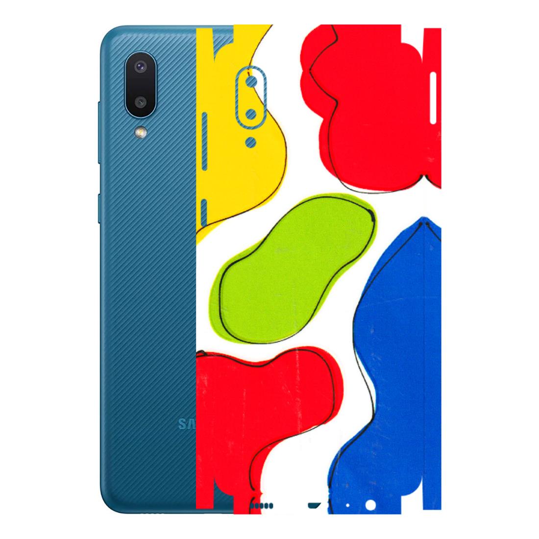 Samsung M/F/Note/Flip and C Phone Skins (All Models) - RGB Colour Paint - 3D Embossed Finish (L-284) Samsung Galaxy M02