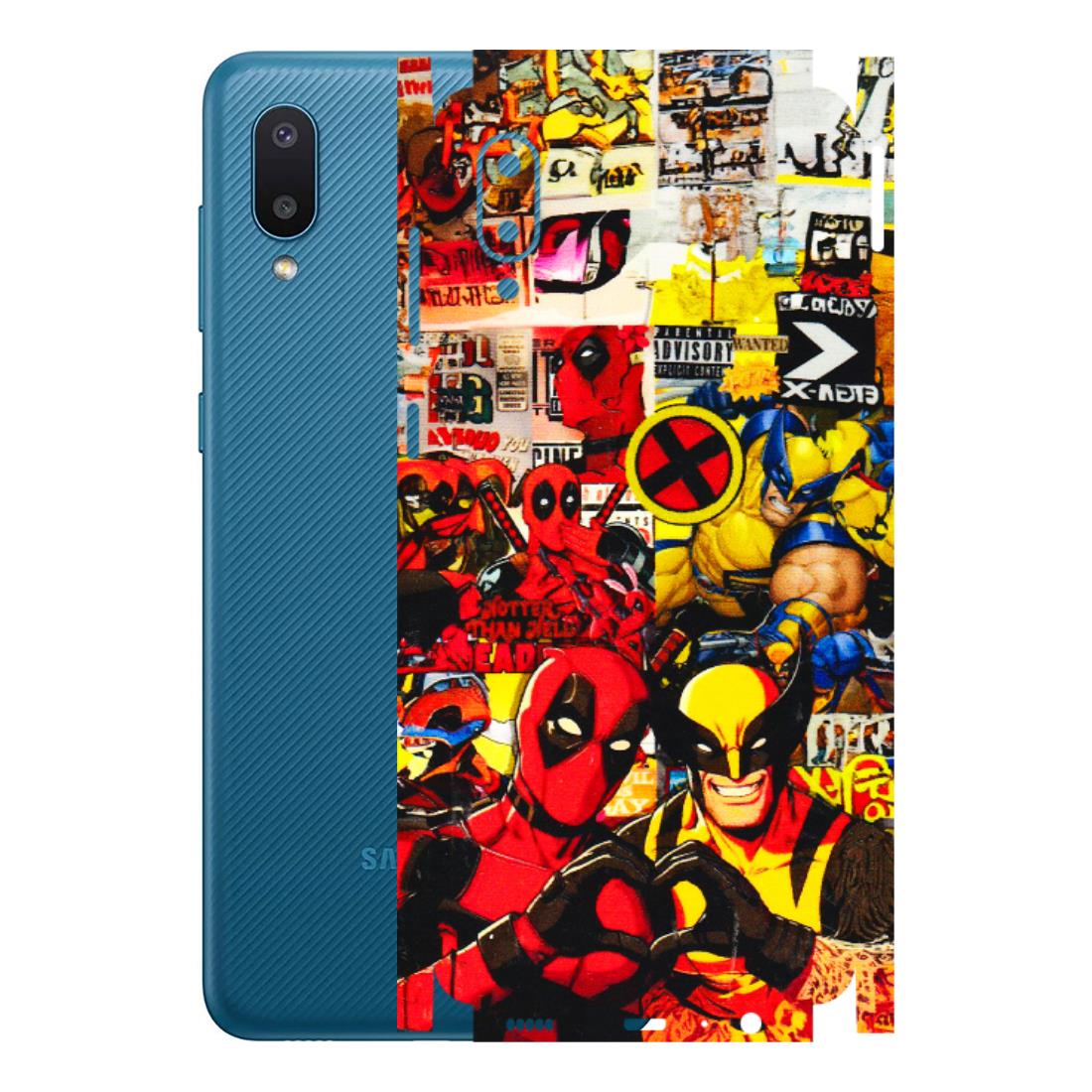 Samsung M/F/Note/Flip and C Phone Skins (All Models) - Spidy Wolverine - 3D Embossed Finish (L-310) Samsung Galaxy M02
