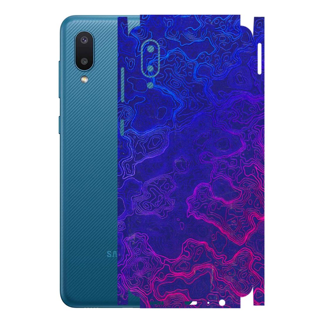 Samsung M/F/Note/Flip and C Phone Skins (All Models) - Purple Ripples Swirl - 3D Embossed Finish (L-314) Samsung Galaxy M02
