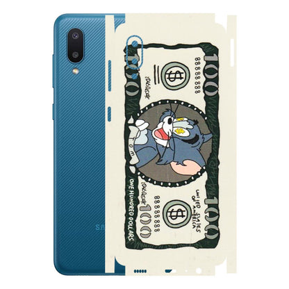Samsung M/F/Note/Flip and C Phone Skins (All Models) - Tom Hundred Dollar - 3D Embossed Finish (L-324) Samsung Galaxy M02